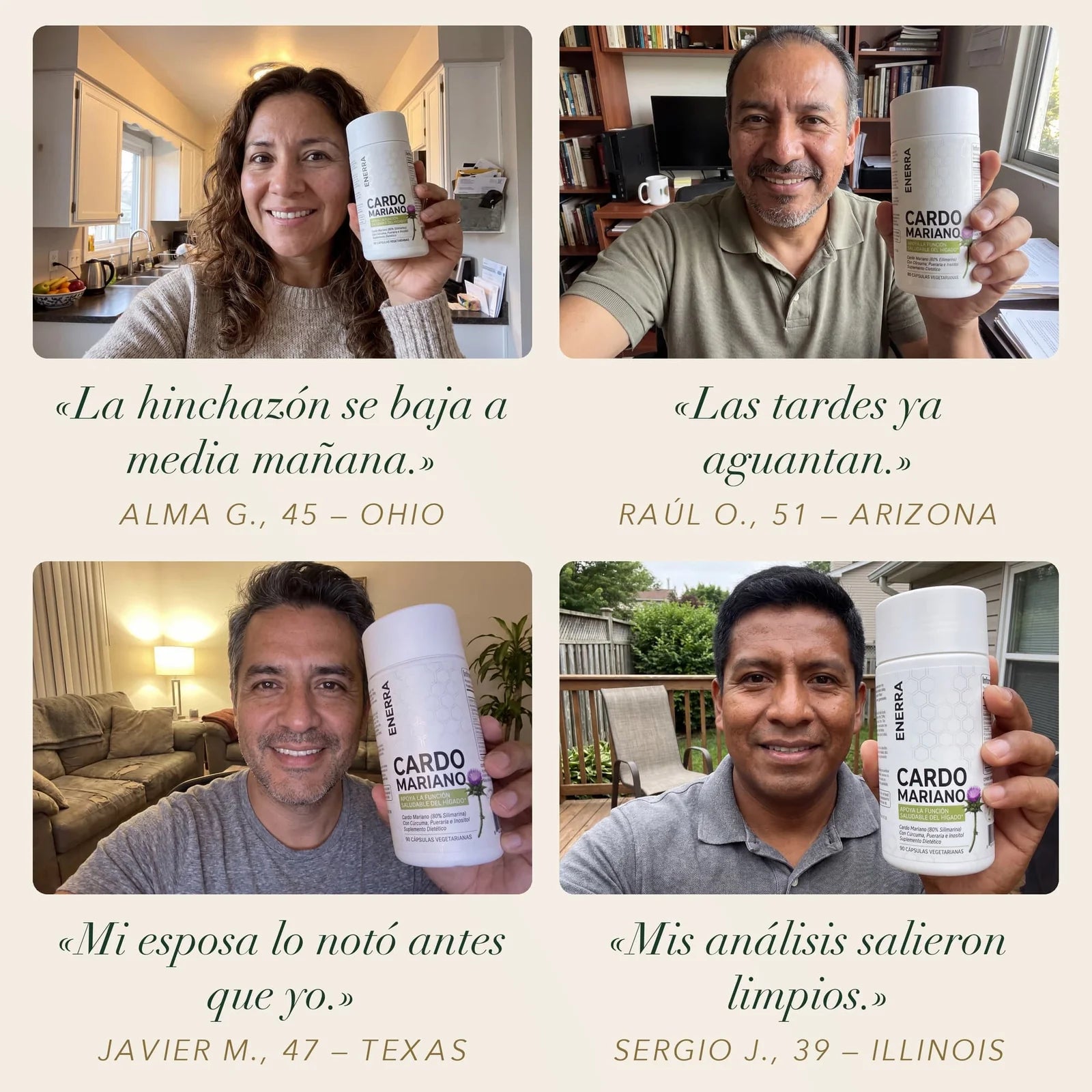 Clientes de Nutresana con su frasco de cardo mariano